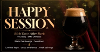 黑色 Beer Tasting Event Facebook Shared Image Template