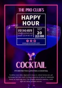 Happy Hour A4 template