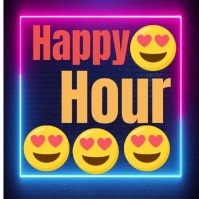happy hour Logo template