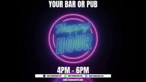 Sort Happy Hour Promotion งานแสดงผลงานแบบดิจิทัล Template