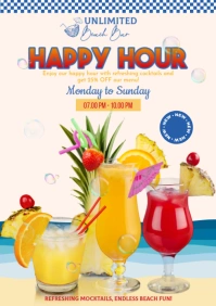 Happy Hour A3 template