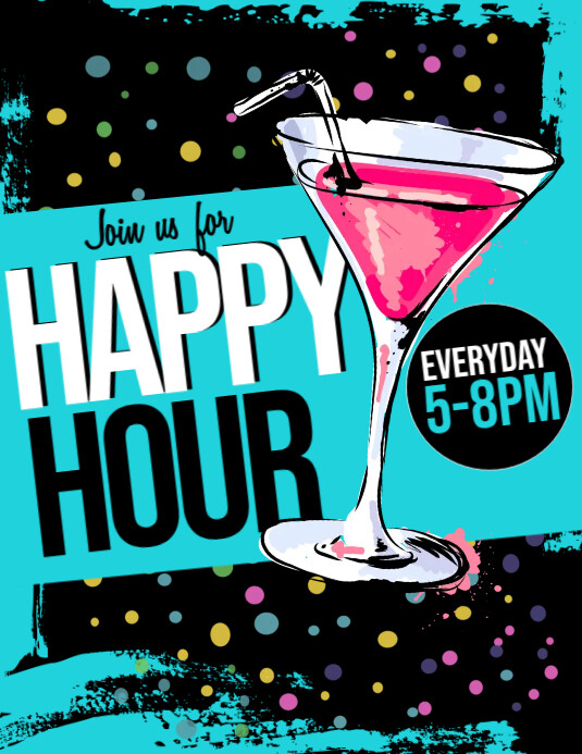 Happy Hour Template PosterMyWall