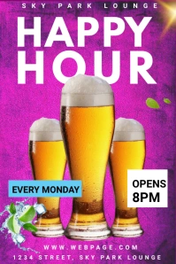 happy hour Tumblr Graphic template