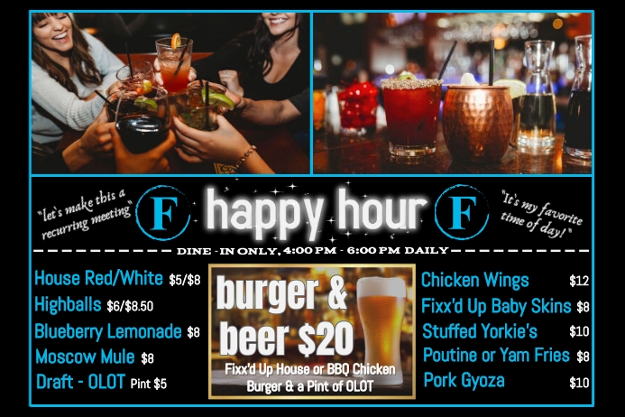 Image 9 for Happy Hour Menu Template