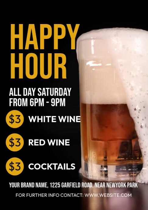 Happy Hour Event Template | PosterMyWall