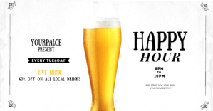 Blanco Happy Hour Promotion Gambar Bersama Facebook Template