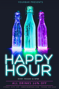 customizable design templates for happy hour flyer template bar flyer background