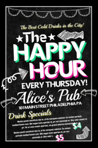 680 Happy Hour Customizable Design Templates Postermywall
