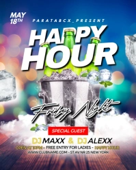 Happy Hour Friday Night Instagram template