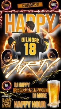 Happy Hour Gillmore Gilmore Party Design Template Instagram Story