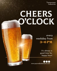 Happy Hour Instagram Portrait template