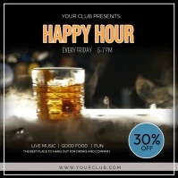happy hour Instagram post template