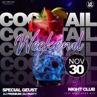 happy hour instagram post template