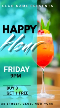 happy hour instagram story Template