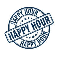 happy hour logo template