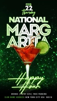 Happy Hour Margarita Instagram Story template
