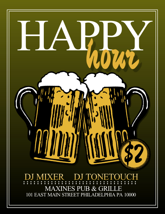 Happy Hour Template PosterMyWall