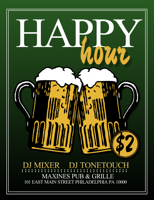 Happy Hour Template PosterMyWall