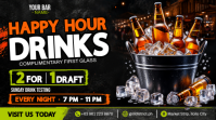 Nero Happy Hour Promotion Tampilan Digital Template