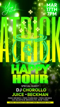 Happy Hour St. Patricks Historia de Instagram template
