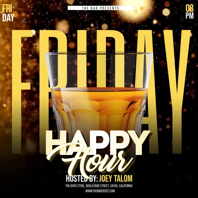 Happy Hour Template Instagram Plasing