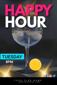 Happy Hour Template Tumblr Graphic