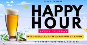 happy hour Template Ibinahaging Larawan sa Facebook
