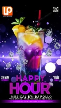 Happy Hour Video Instagram Story template