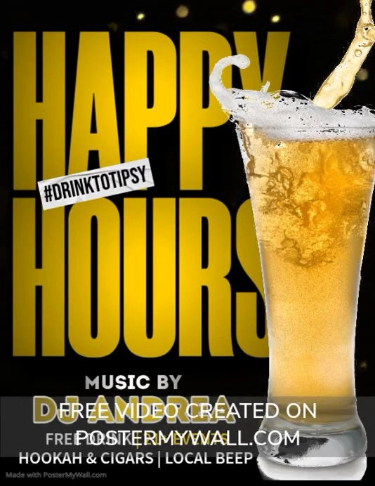 Happy Hour Rays Plantilla de Happy Hours | PosterMyWall