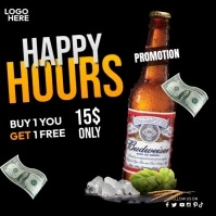 Happy Hours Template Video Ads Instagram Post