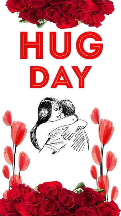 HAPPY HUG DAY Tiktok-Video template