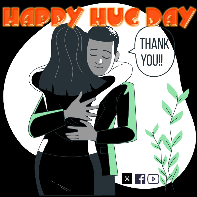 HAPPY HUG DAY Template | PosterMyWall