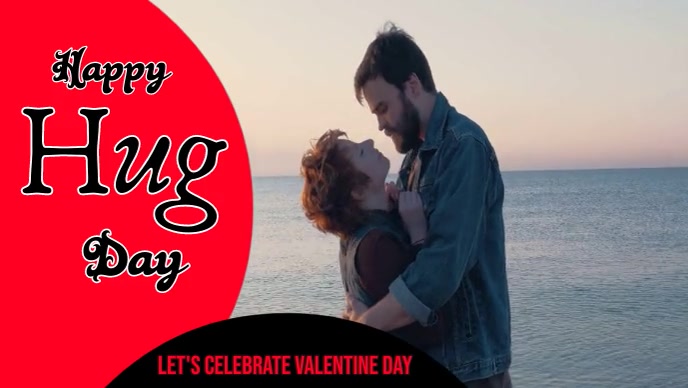 Happy Hug Day Miniatura di YouTube template