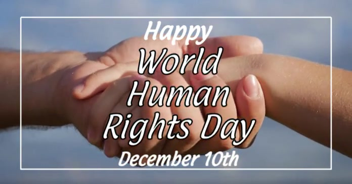 Plantilla de Happy Human Rights day Video Card | PosterMyWall