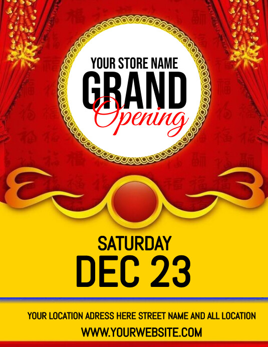 happy inaguration template Flyer (US Letter)