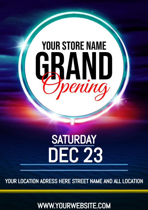 Plantilla de happy inaguration template | PosterMyWall