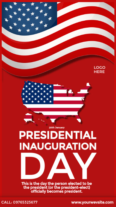 Simple Inauguration Poster Copy of Happy Inauguration Day | PosterMyWall