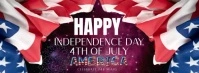 HAPPY INDEPENDENCE 4TH OF JULY DAY DESIGN TEM Facebook 封面图片 template