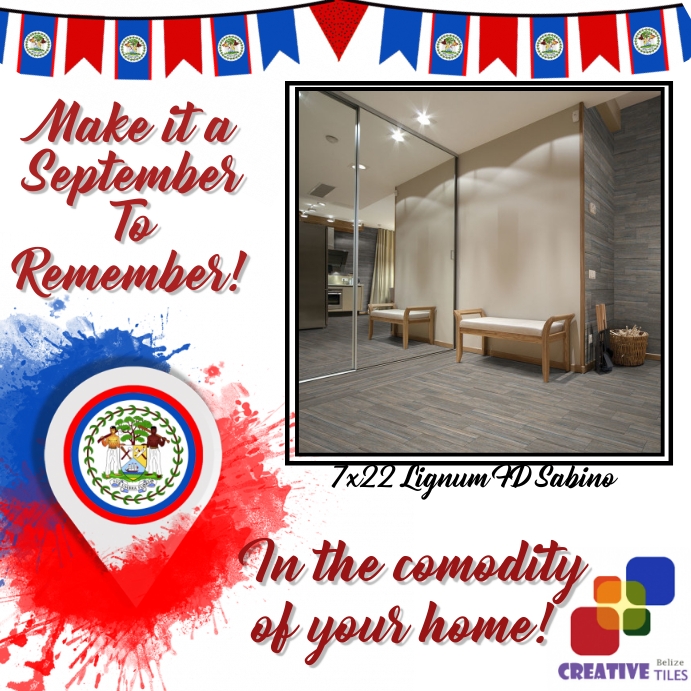 Happy independence Belize Post Instagram template