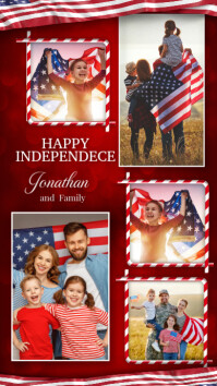 happy independence collage Instagram Story template