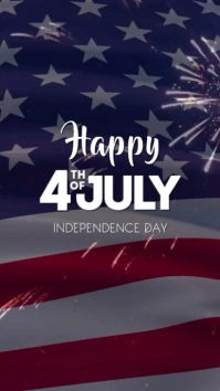 Happy Independence Day 4th of july Card template