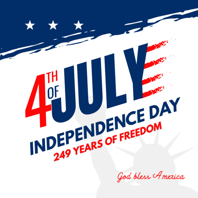 Happy independence day America Instagram Plasing template