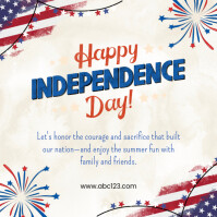Happy independence day America Instagram 帖子 template