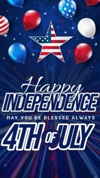 HAPPY INDEPENDENCE DAY AMERICA INSTAGRAM STOR template