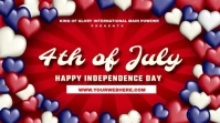 happy independence day Tampilan Digital (16:9) template