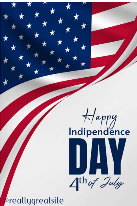 Happy Independence day Poster template