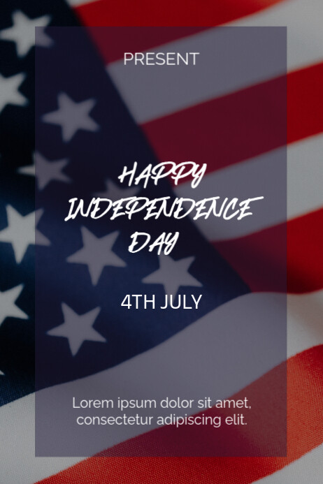HAPPY INDEPENDENCE DAY Plakkaat template