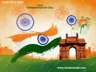 Happy independence day Gartenschild template