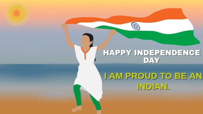 HAPPY INDEPENDENCE DAY INDIA TEMPLATE วิดีโอหน้าปก Facebook (16:9)