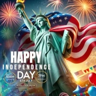 Happy Independence Day Instagram Post template